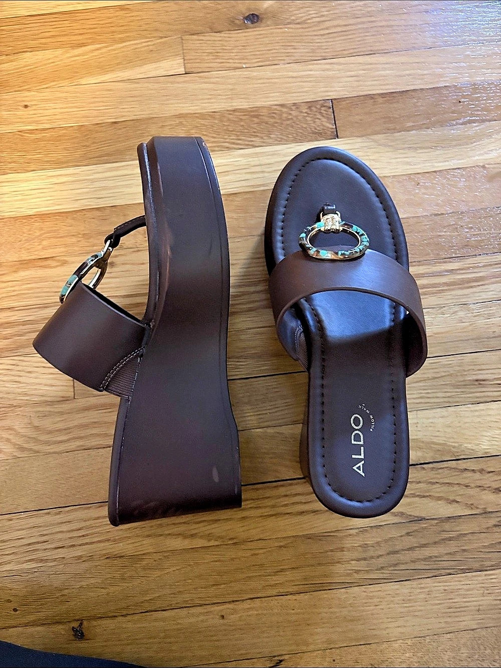 ALDO brown platform sandal